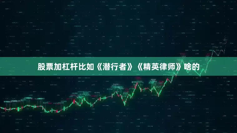 股票加杠杆比如《潜行者》《精英律师》啥的