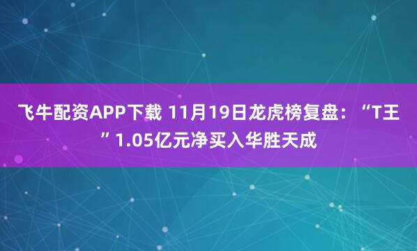 飞牛配资APP下载 11月19日龙虎榜复盘：“T王”1.05亿元净买入华胜天成