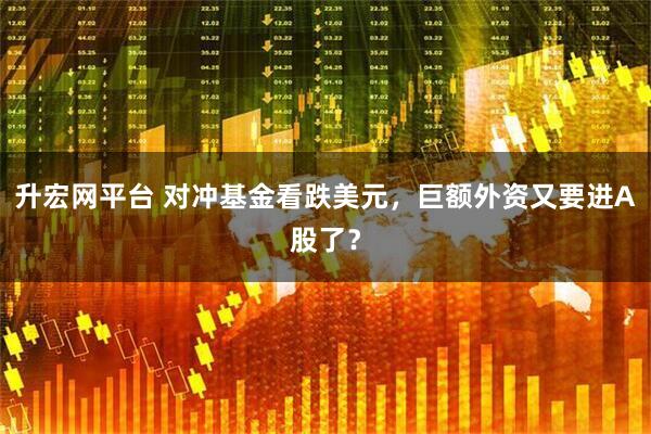 升宏网平台 对冲基金看跌美元,巨额外资又要进A股了?